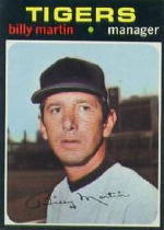 1971 Topps Baseball Cards      208     Billy Martin MG